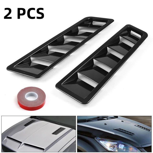  Car Exterior Louver Intake Vent Cover Scoops Universal
