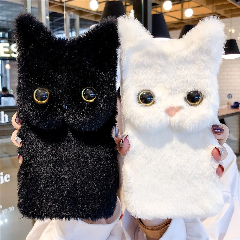 Cat Ear Phone Case Redmi Note Pro Cat Cover Fluffy Case Xiaomi