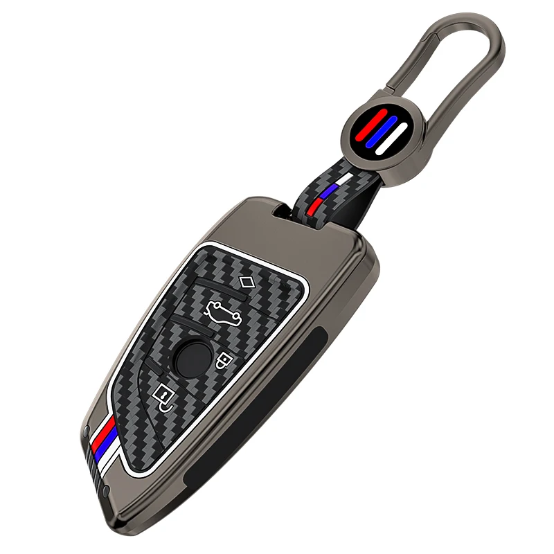 Premium Car Key Case Cover and Keyring - Elegant Car Styling Accessory