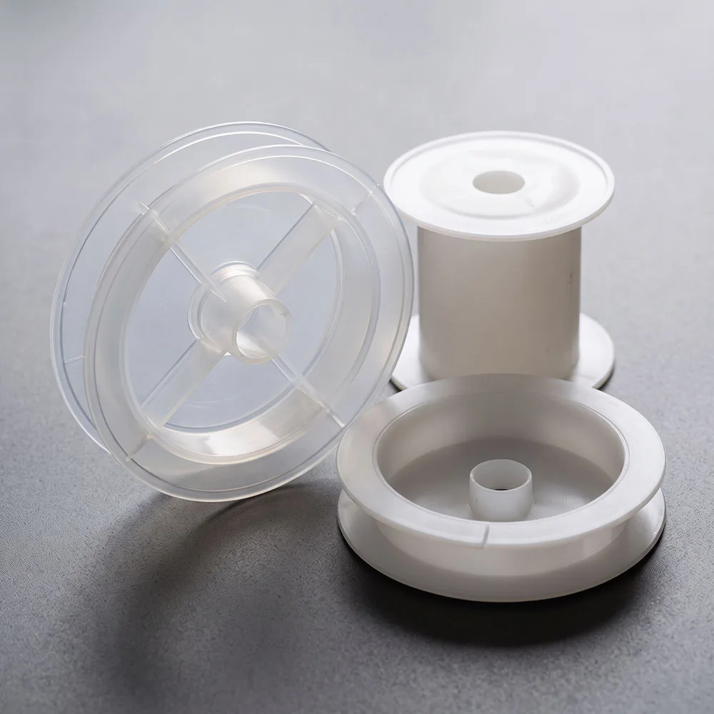 1Pcs White Empty Plastic Spools Bobbin Winding Reels for Jewelry Making Cord Rope DIY Handwork Craft Accessories Wholesale