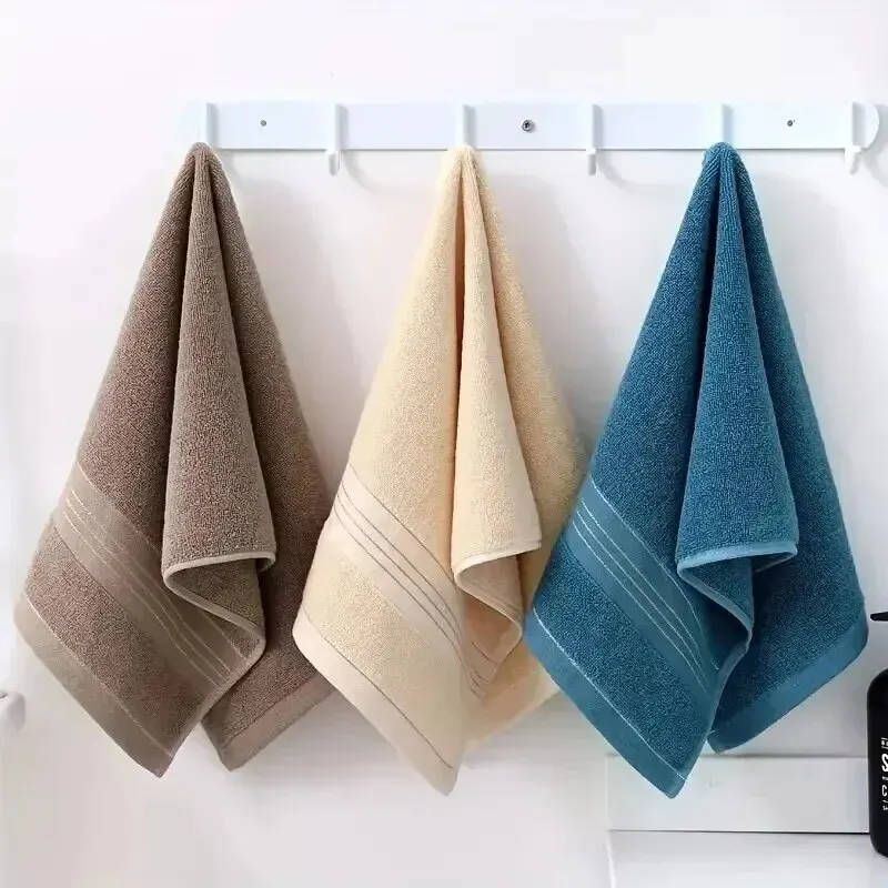 2 Thickened Absorbent Towels Pure Cotton Quick-Dry Soft Face Towels Beach towels & mats Practical Beach Essentials