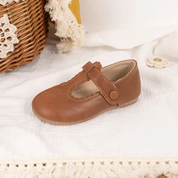 KIDSUN Toddler Girl Mary Jane Bowknot Princess Dress Shoes - 25 (Brown)