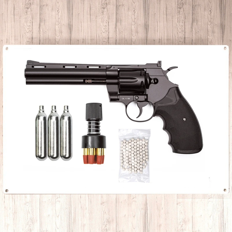 Nuevo Beretta M922FS Air 6mm. Y señal de pared de Metal de cilindro  neumático de 3 cilindros CO2 Colt Python airsoft, 8x12 pulgadas| | -  AliExpress