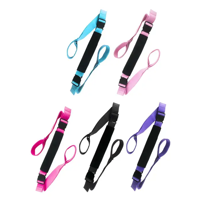 Elastic Yoga Belt Adjustable Stretch Band Pilates Straps Flexibility Trainer for Home Gym Dance Workout