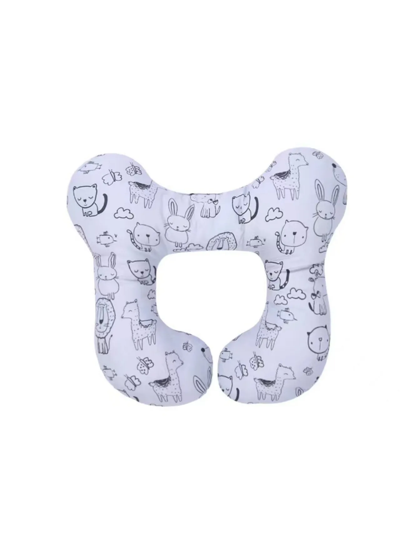 Newborn Pillow Baby Stroller Child Car Seat U-shaped Pillow Travel Washable