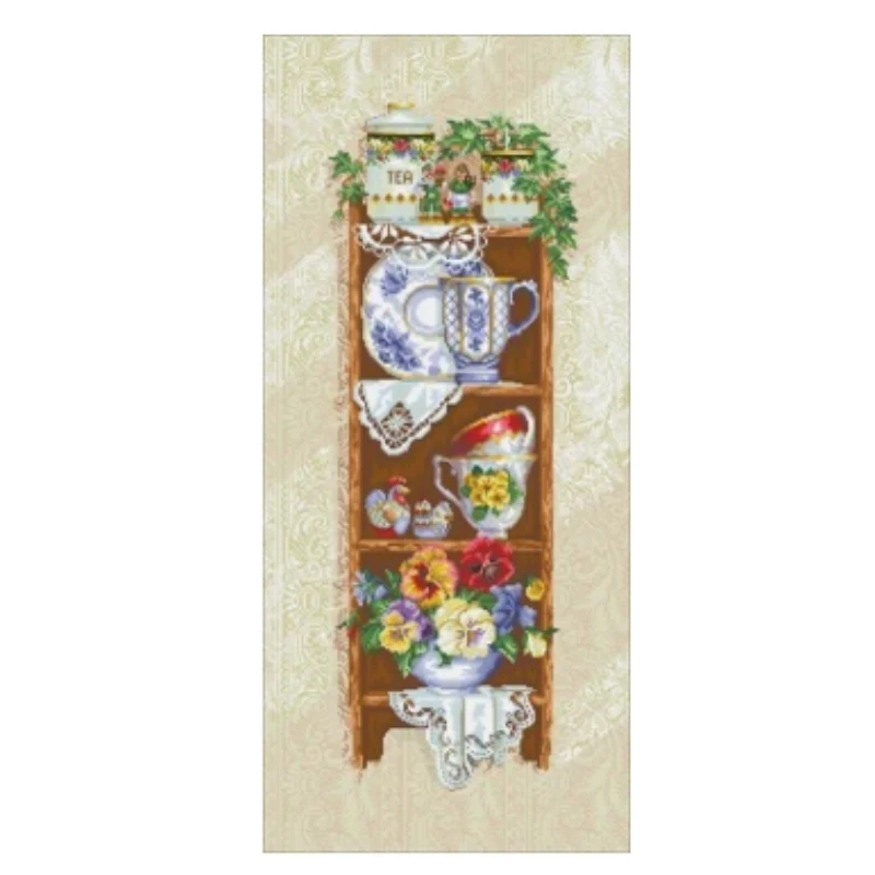 

xiaoyi cotton self-matching cross stitch Cross stitch RS cotton comes with no prints Magazines - cupboard shelves and cups