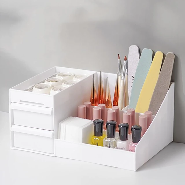 Cosmetic Storage Box Makeup Drawer Jewelry Nail  Make Organizer Cosmetic  Storage - Makeup Organizers - Aliexpress