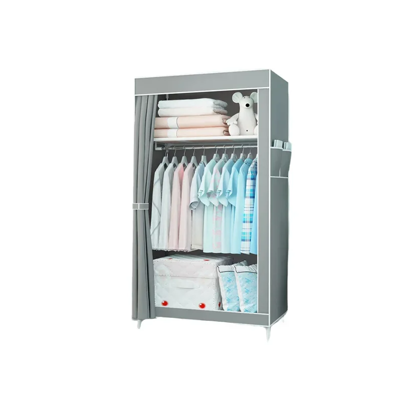 

Bedroom Wardrobe Closet Assembled Folding Wardrobe Simple Foldable Clothes Wardrobe