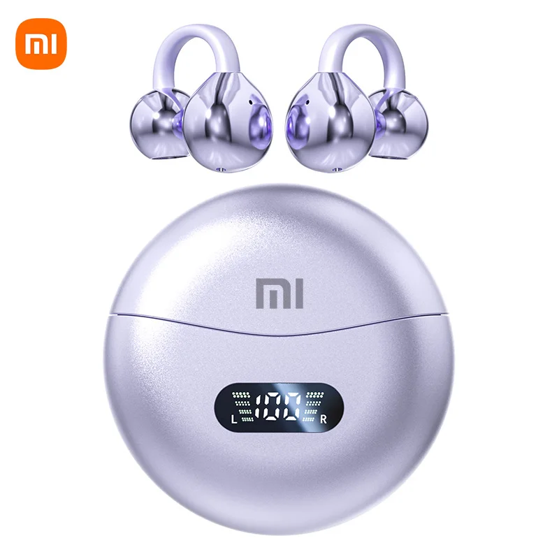 thumbnail image 1 of XIAOMI M79/M91 Auriculares inalámbricos con clip para la oreja, nuevos auriculares deportivos con Bluetooth 5.4 y control táctil con cancelación de ruido ENC, 1 of 5