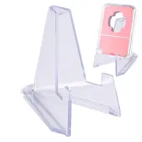 Mini Easels Display Stand  Acrylic Easel Stand Transparent Card Coin Phone Display Holder For Art Classes Trade Show 1