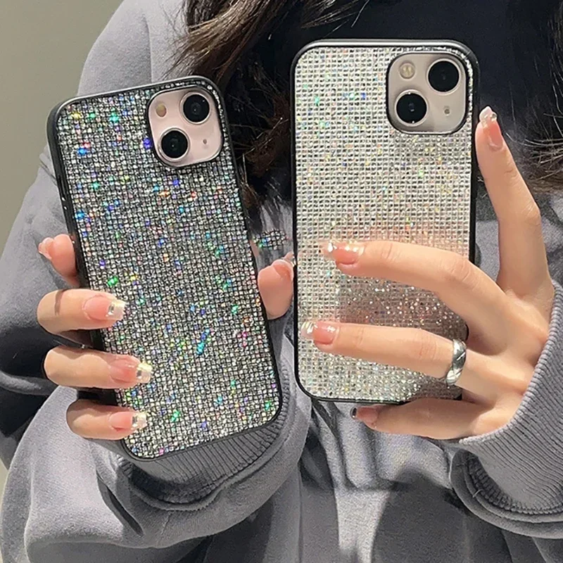 

Luxury Brand Bling Glitter Sequin Soft Phone Case, iPhone 13, 15, 14, 11, 12, 13 Pro, X, XS, XR, MAX, SE, MiNi, Back Cover