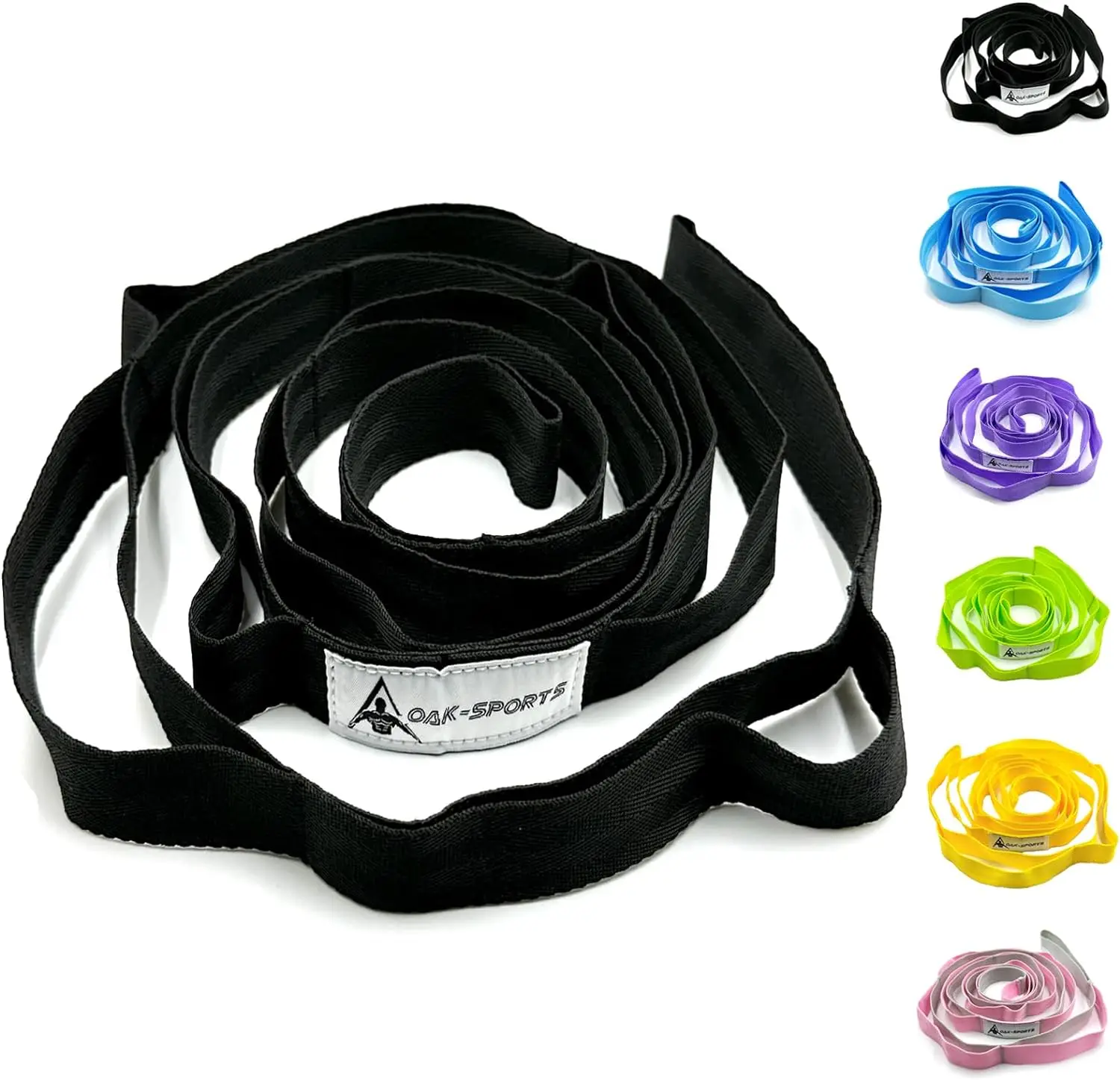 Stretching Strap yoga strap aerial yoga strap Yoga Strap with Loops Stretch Straps for Physical Therapy Non-Elastic Exercise for Pilates Dance