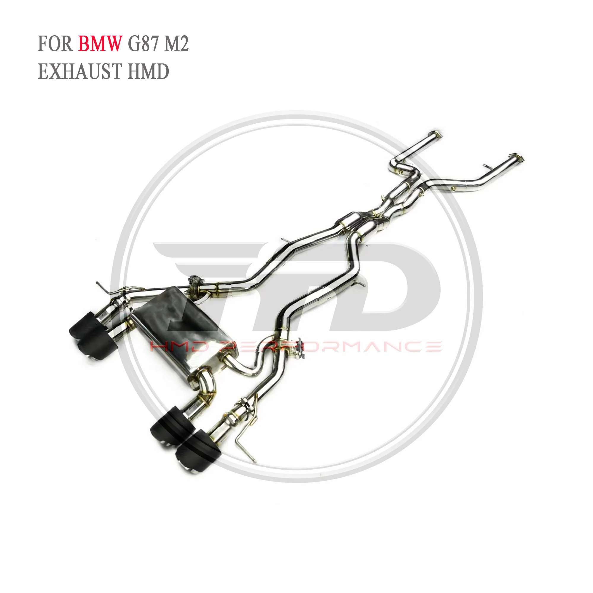 

HMD Exhaust System High Flow Performance Catback for BMW G87 M2 Car Accessories with Valve and Black Tips