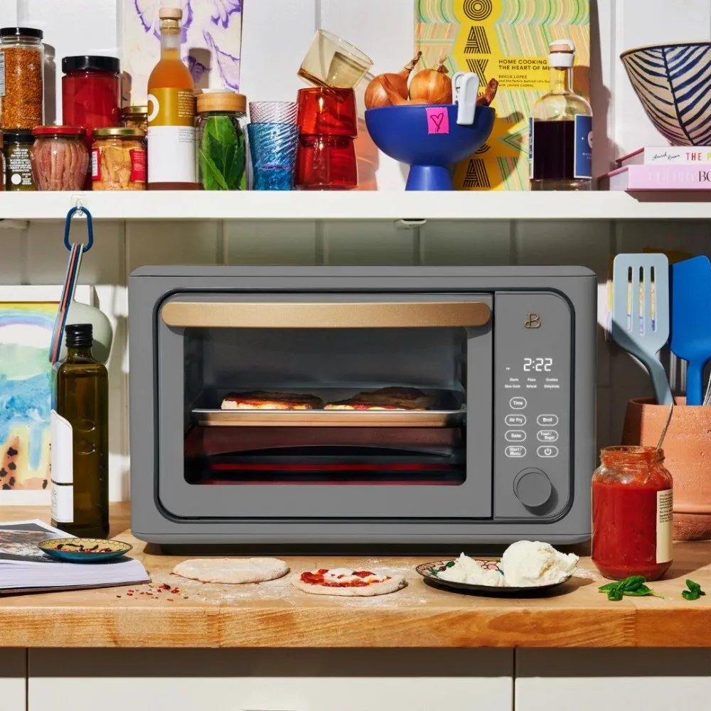 Beautiful 6 Slice Touchscreen Air Fryer Toaster Oven, White Icing by Drew  Barrymore air fryers kitchen accessories - AliExpress