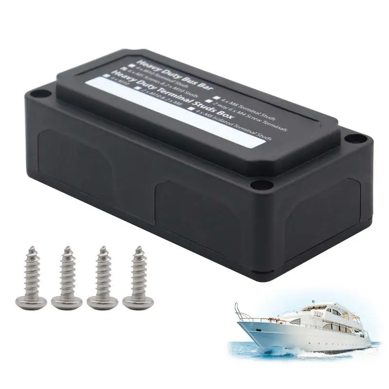 Bus Bar Box Auto Per Uso Generale Durevole Busbar Case 300A High Current Return Box Modifica Della Nave Bus Box Car Yacht Busbar