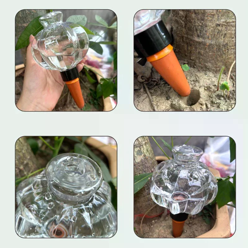Transparent Lantern-shaped Automatic Watering Device For Potted Plants, Automatic Drip Irrigation And Watering