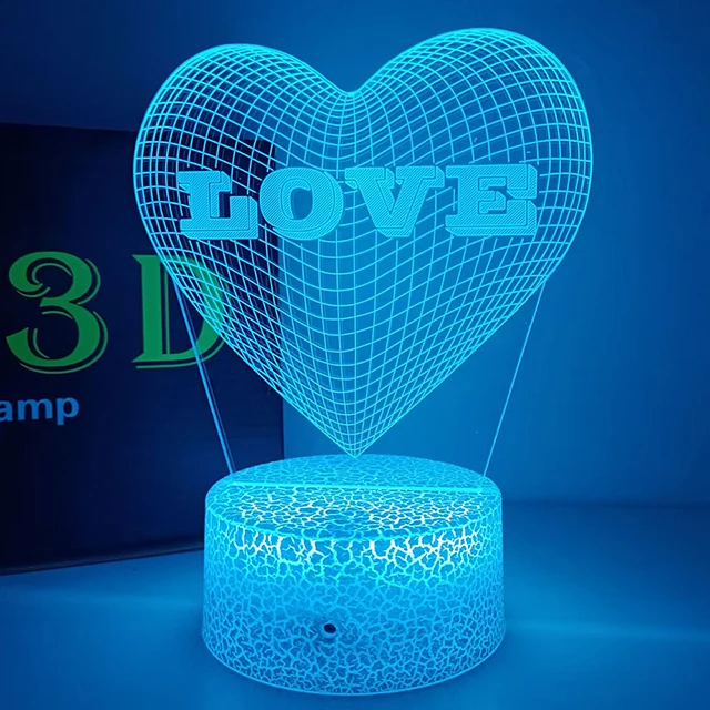 Love night light Romantic Night light USB Led Heart-Shaped Love 7