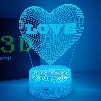Love night light Romantic Night light USB Led Heart-Shaped Love 7