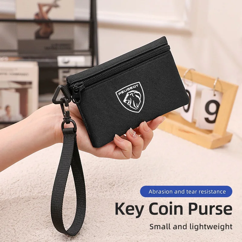 CanvasMiniCoinPurseZipperMoneyPocketSolidHand-heldKeyBagCardWalletForPeugeot508407200850083073083008206207-AliExpress