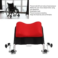 Wheelchair Headrest Backrest Cushion Neck Support Pillow Breathable Height Adjustable for Widths of 16-20in Wheelchairs Acessory 2