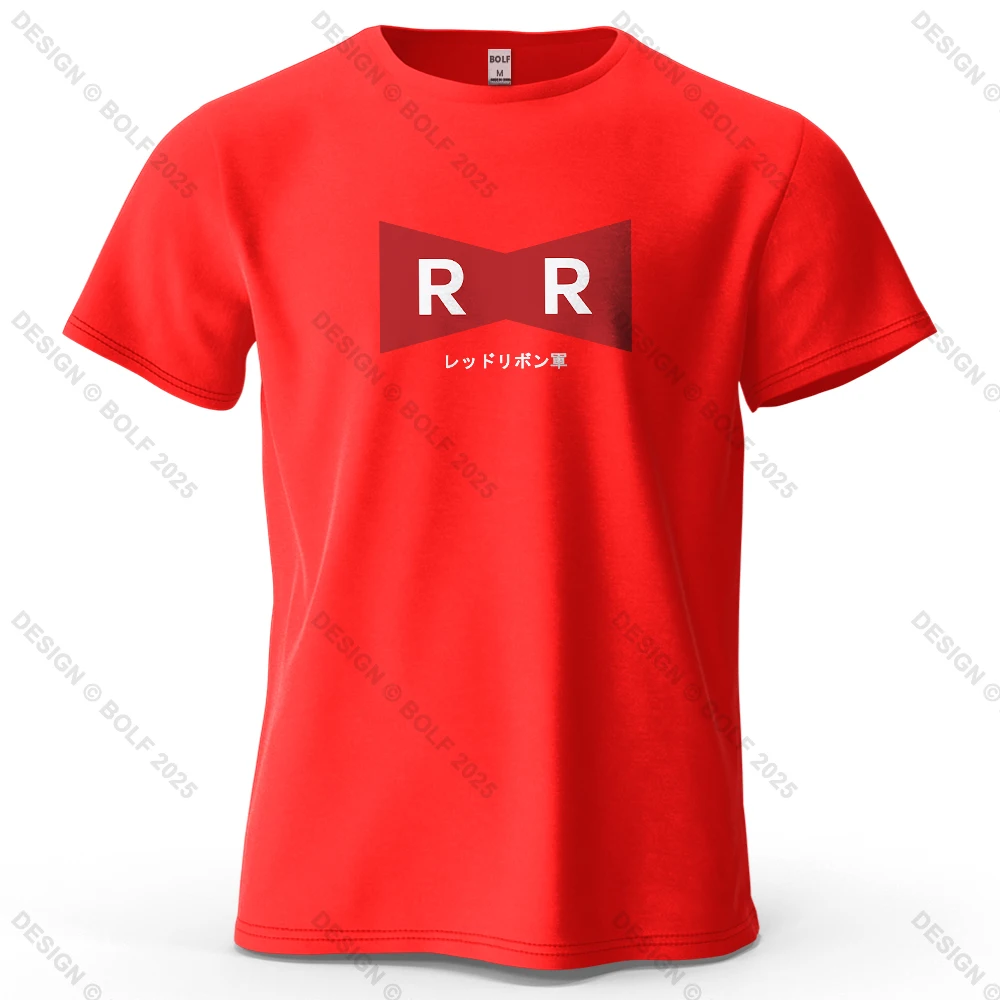 Red Ribbon Army Oversized Unisex Anime Graphic T-Shirt - 100% Cotton Casual Streetwear