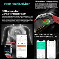 2025 New Health Nursing Air pump airbag Blood pressure Measure Smart Watch Men Women ECG+PPG Blood Fat Uric acid NFC Smartwatchs 2