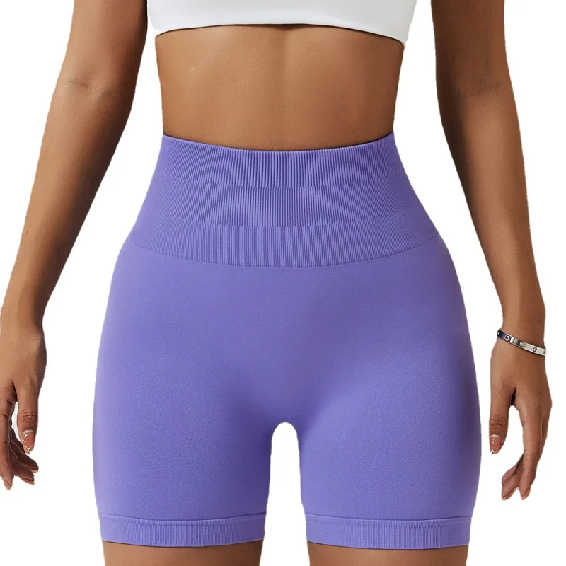 Seamless Yoga Shorts Hip Lifting High Waist Fitness Pants Tight Running Sports Shorts for Women6363
