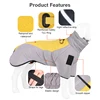 High-neck Warm Dog Jacket Cotton Coat Reflective Vest Thicken Autumn Winter Pet Clothes for Medium Large Dog 3