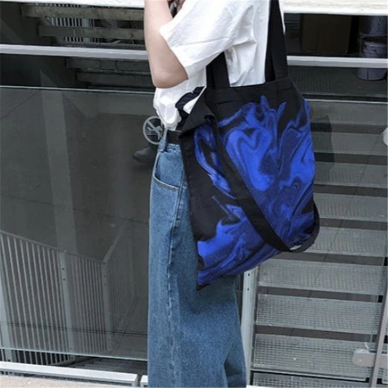 

Женская сумка через плечо, художественный асферист, Млечный путь, Ins, Модная японская портативная вместительная Синяя, Черная