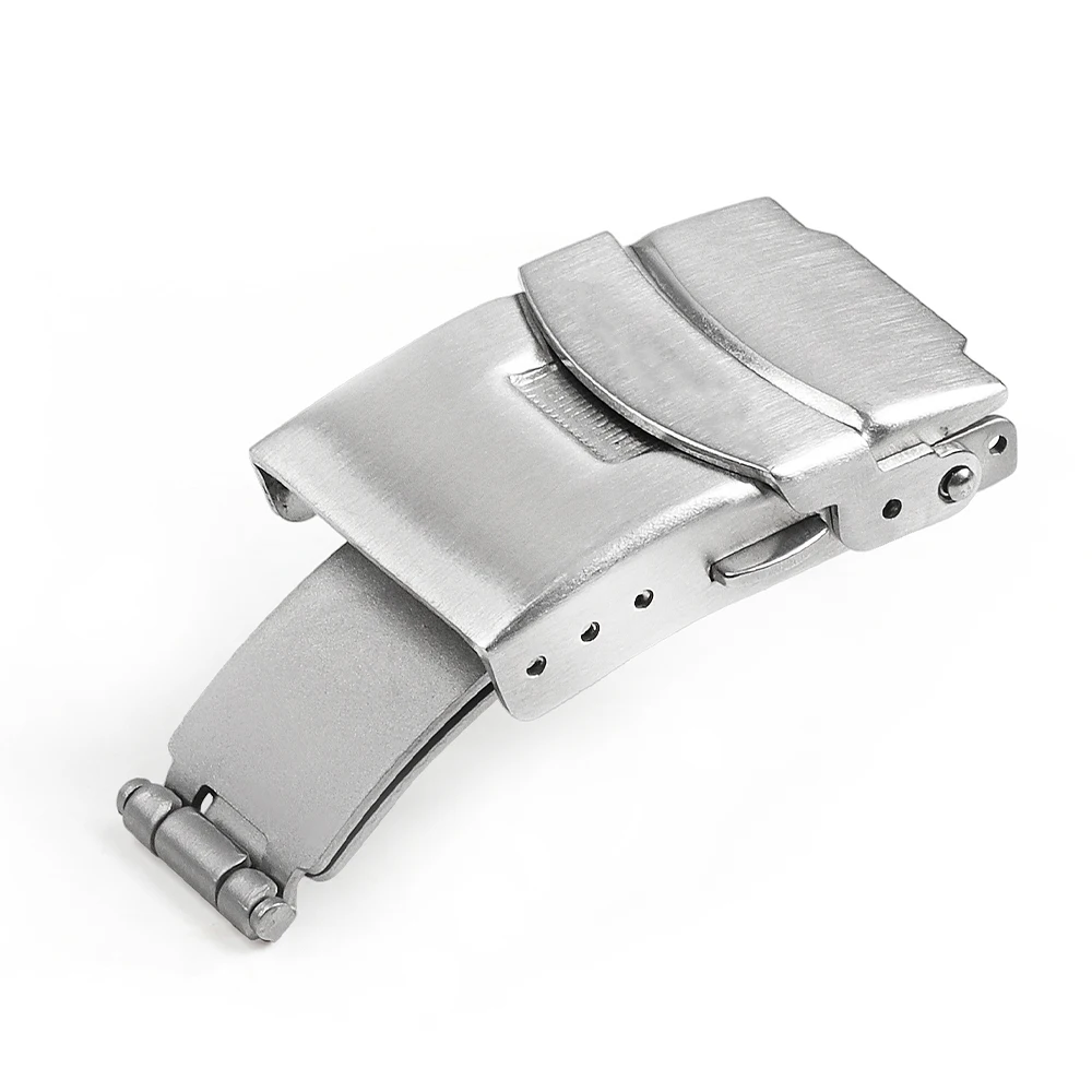 Premium Stainless Steel Double Press Folding Watch Clasp - Diving Style Replacement Buckle