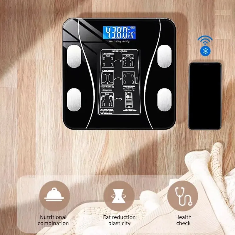 Intelligent Body Fat Scale Charging Electronic Weighing Scale Household Bluetooth Adult Fat Weigh