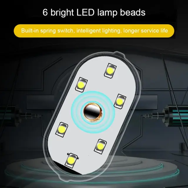 Auto LED Touch Lichter Drahtlose Innen Licht Auto Dach Decke Lesen Lampen  für Tür Fuß Stamm Lagerung Box USB Lade - AliExpress