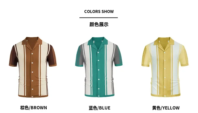 Men's Summer Clothing Men Casual Business Knitted Lapel Polo Shirts Male Fashion Patchwork Contrast Color Knitwear T-shirts 13 Sf9527ff655ff477ebfa9c066a5b89da8w
