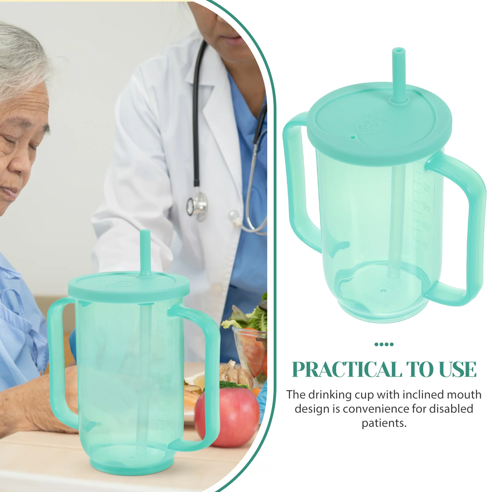 Stainless Steel Mug Disfagia Feeding Elderly Care Cup Maternity Drink Water Soup Pregnant Woman Mugs
