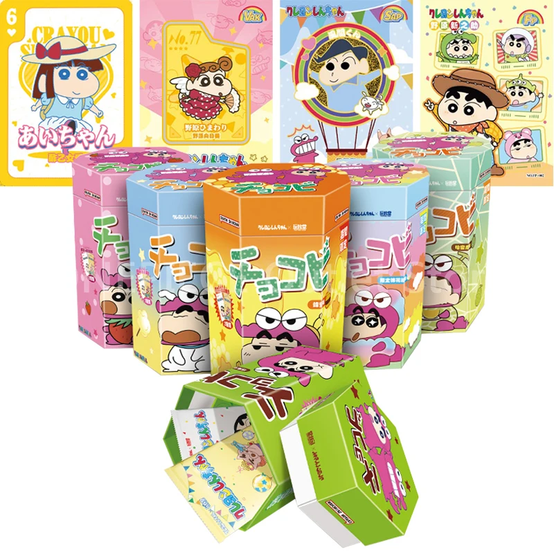 

Original Anime Crayon Shin-chan Collection Cards Cute Fun Rare Limited Edition Pure Gold Collectible Card Game Toy Gift for Kids