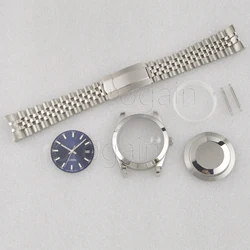 Deluxe Stainless Steel Watch Case with Jubilee Band and Sapphire Glass Dial, 41mm (Choice-H009)