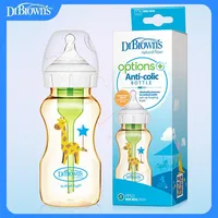 Dr. Brown's milk bottle PPSU /Wide Mouth /270ML  anti-fall newborn /Anti-Colic/Newborn bottle 1