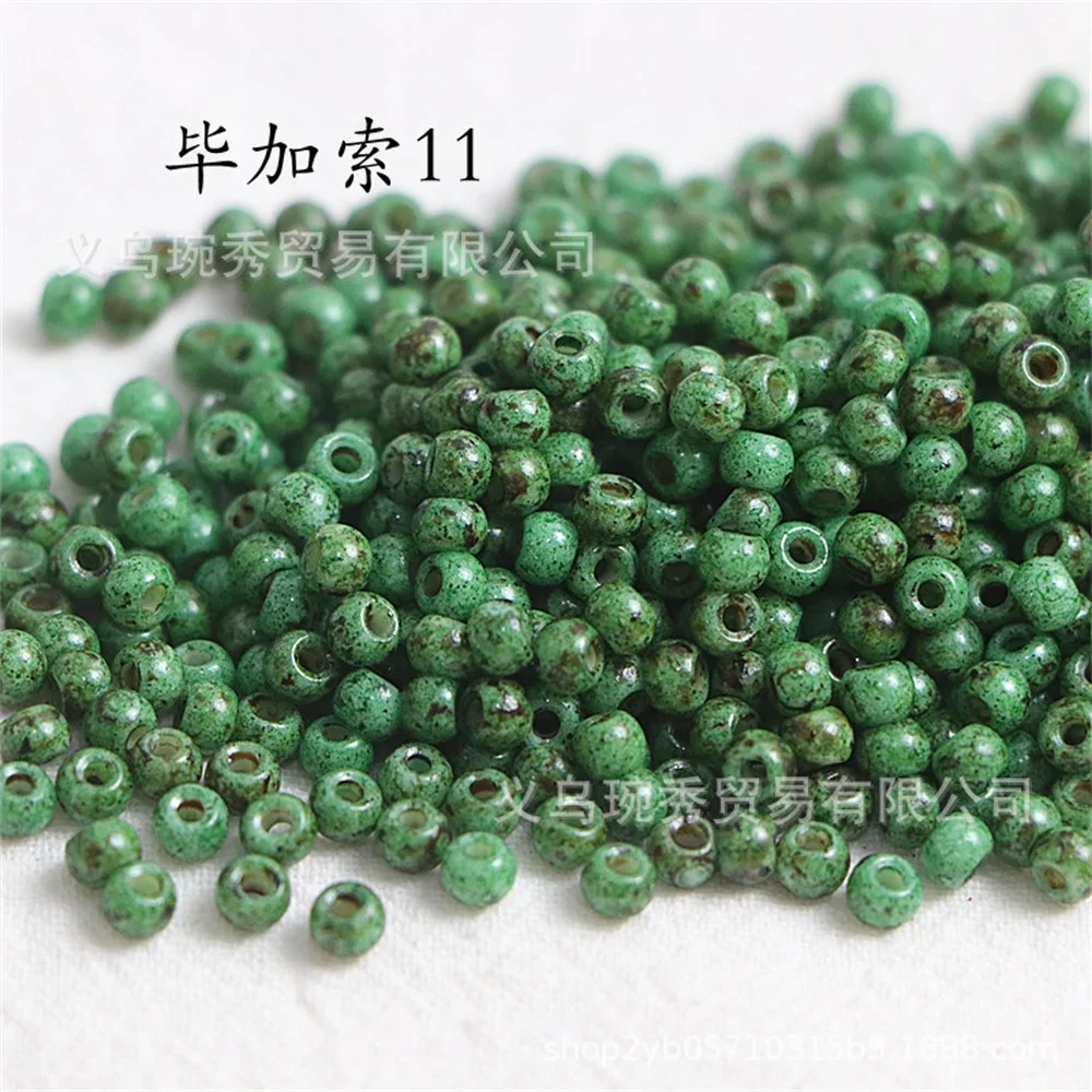 130pcs 국내 슈퍼 우수한 4mm 피카소 유리 쌀 구슬 수제 DIY 구슬 구슬 팔찌, 목걸이, 반지 액세서리 소재