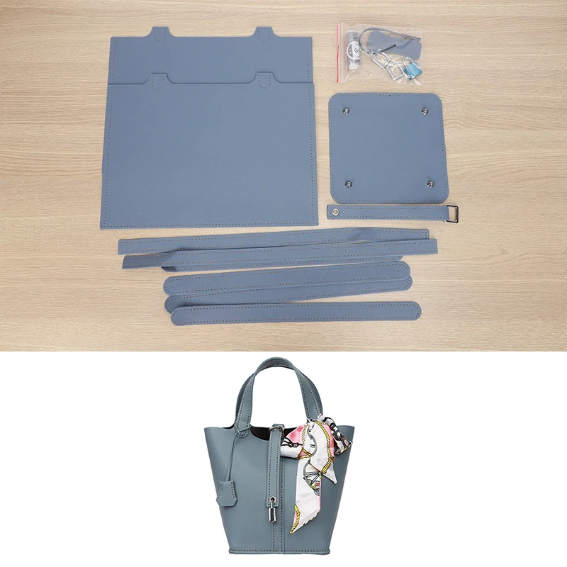 Nuova borsa ascellare a tracolla fatta a mano in pelle fai-da-te cuciture a mano con accessori prodotto semilavorato Set di materiali per borse da donna in PU