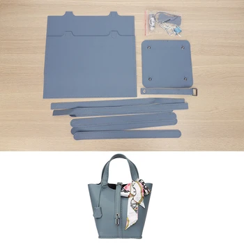 Nuova borsa ascellare a tracolla fatta a mano in pelle fai-da-te cuciture a mano con accessori prodotto semilavorato Set di materiali per borse da donna in PU