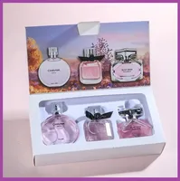 90ML(30mlx3PCS) Eau De Parfum Gift Box Feminino Spray Fresh Light Scent Floral Fruity Chypre Notes LongLasting Women Perfume Set