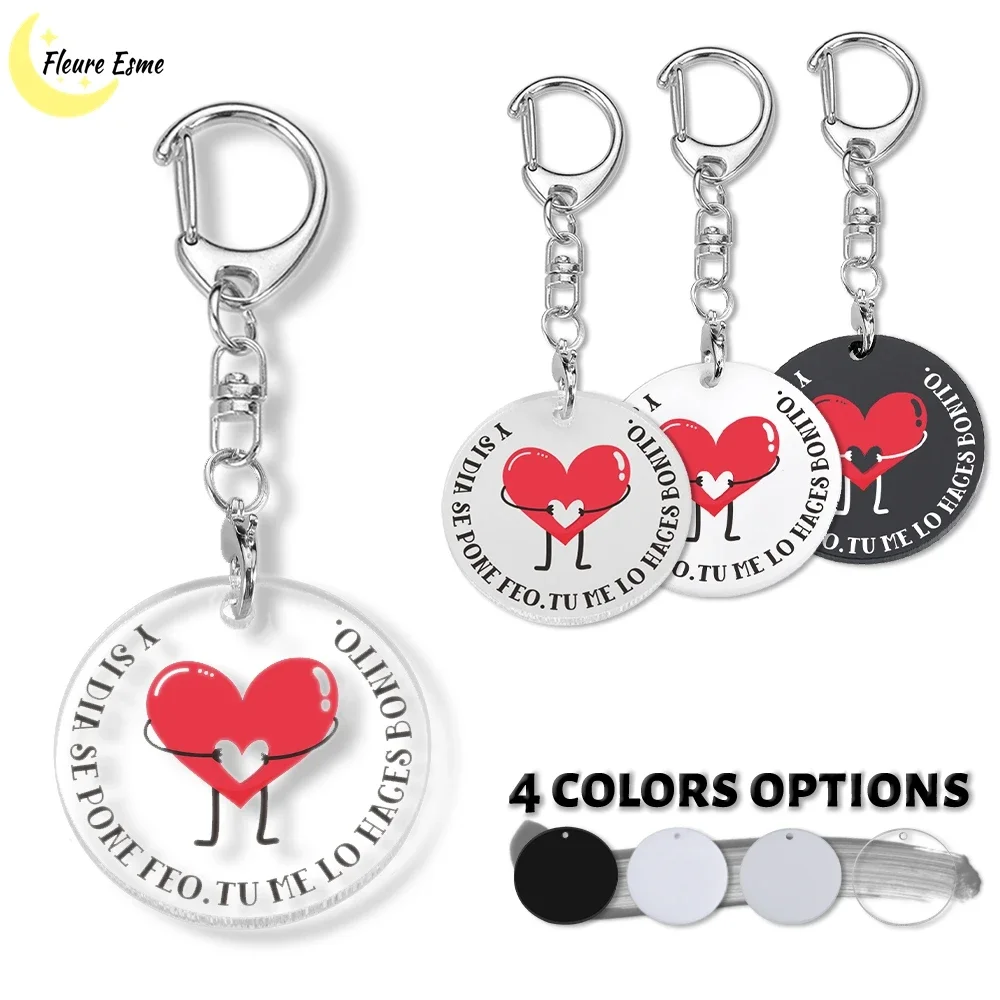 Fashion Keychains Gifts Clear Acrylic Accessories Cute Transparent Key Chains for Women Men Keychains Accessories 4 compartment pen holder clear cosmetics brushes cup acrylic desk accessories organizer clear pencil cup cosmetic organizer cup