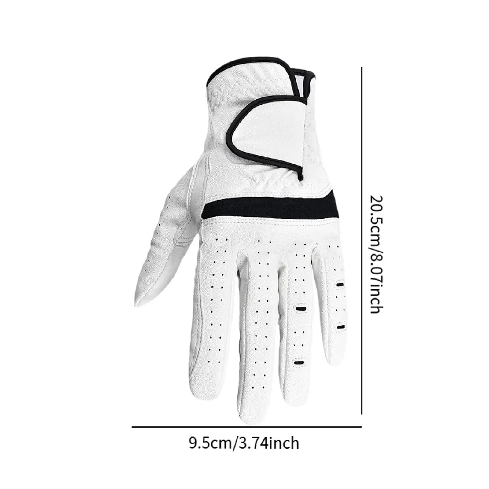 Golf Glove for Left Handed Mitten Nonslip Sports Portable Golfer Gift Accessory Wear Resistant Simple Golf Training Practice
