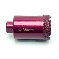 M10 filetage brasé sous vide diamant sec forage noyau forets carreaux de céramique trou scie granit marbre porcelaine brique foret outils 4