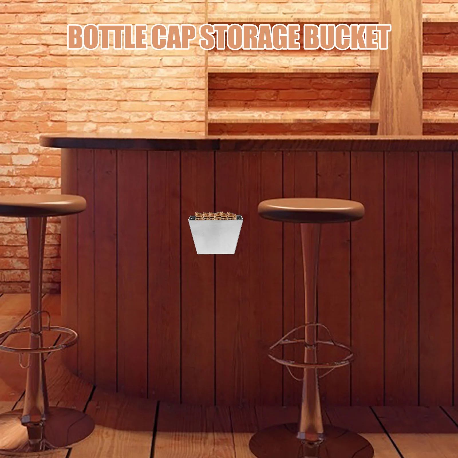Storage Box Cap Catcher for Porch Bottle Opener Party Wall Mounted Stainless Steel Top Remover Patio Openers