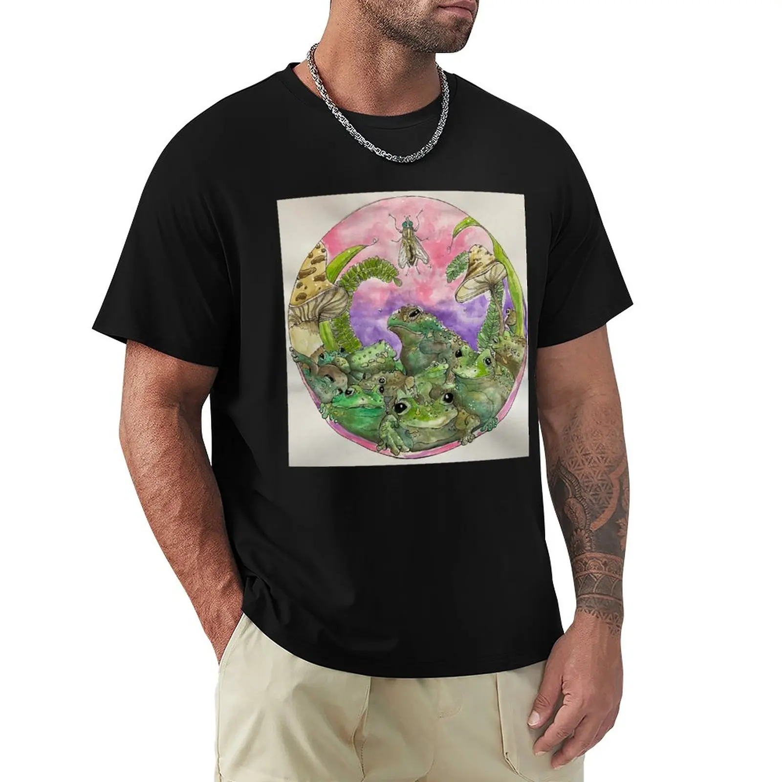 

Frog Pile T-Shirt plus size tops vintage clothes heavyweight t shirts Men's clothing