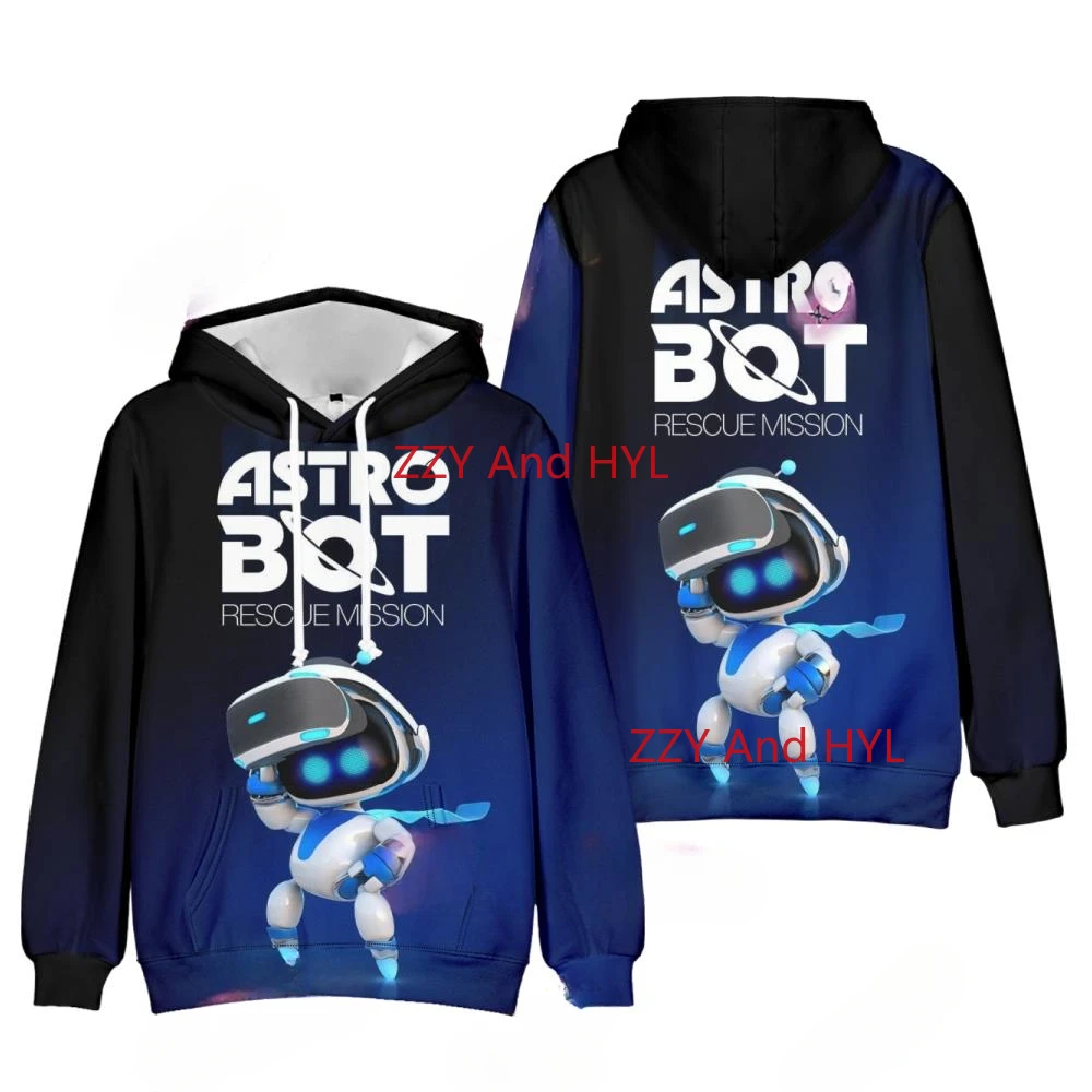 

Детская толстовка с 3D-принтом Game ASTRO BOT для мальчиков и девочек, графическая толстовка, уличная одежда, пуловер в стиле хип-хоп, куртка с капюшоном, детская одежда