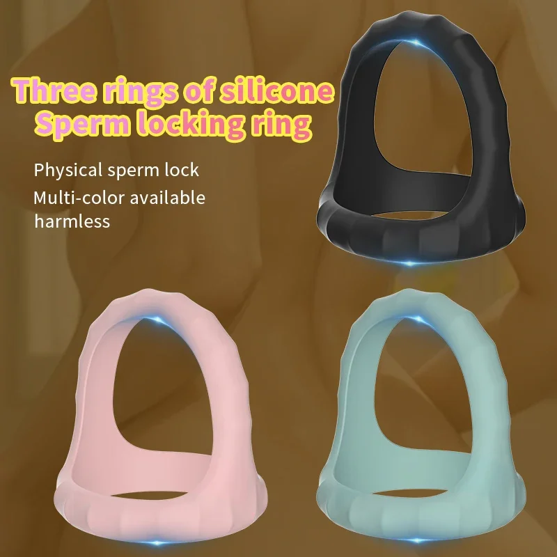 Penis Ring Wiederverwendbare Silikon Samen Cock Ring Penis Vergrößerung Verzögerte Ejakulation Sex Spielzeug Für Männer 1