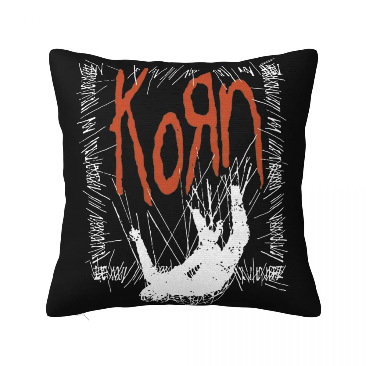 

Наволочки с принтом Korn American Rock, наволочки с металлической лентой, наволочка для подушки, новый стиль, декор для стула, квадратные, разные размеры