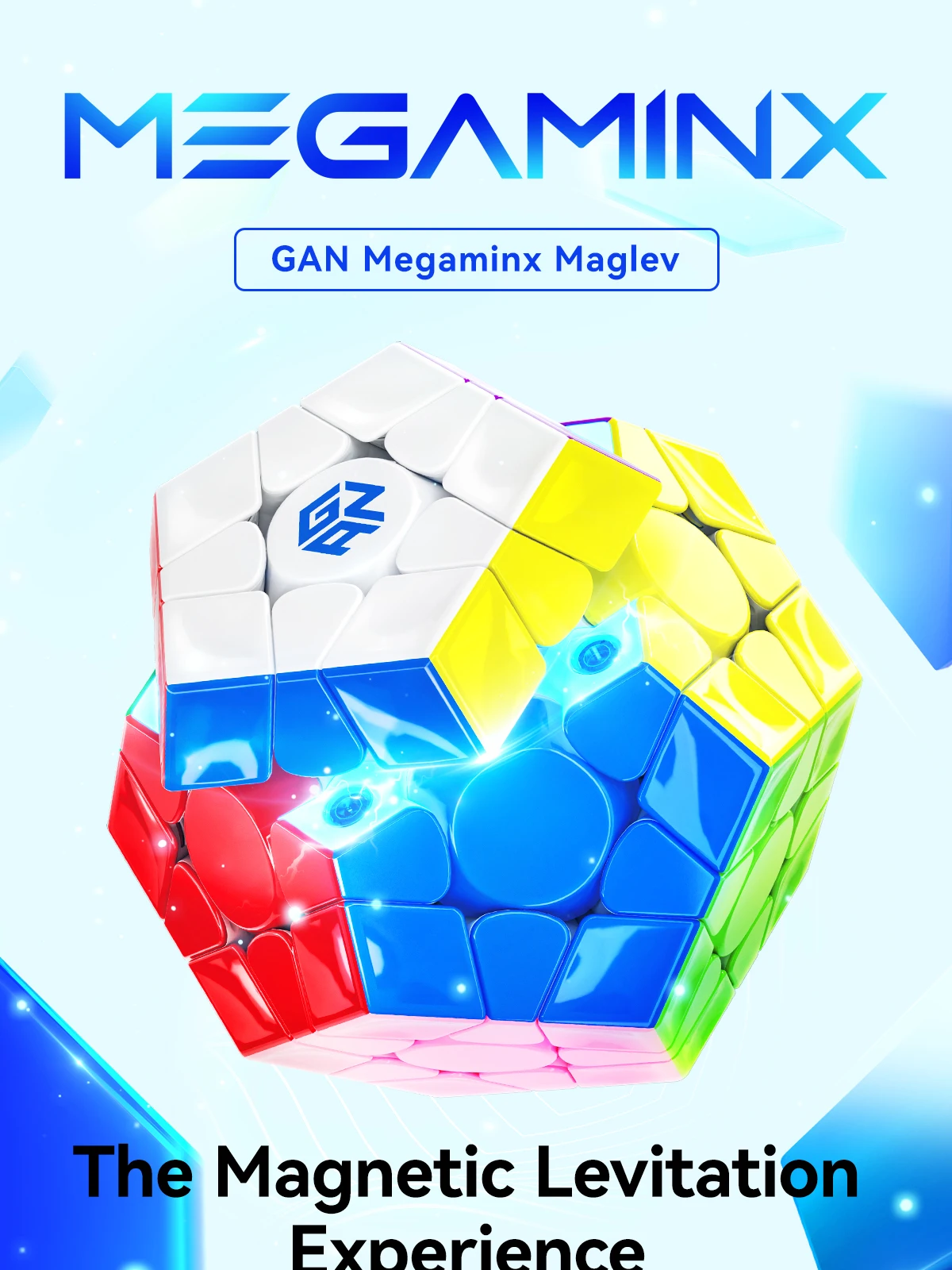 GAN Megaminx Магнитный УФ магический скоростной куб без наклеек профессиональные игрушки-антистресс Куб ВОЛШЕБНЫЙ пазл